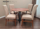 ANTECOMEDOR RIVET C/4 SILLAS CAREY INDRA LATTE