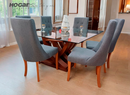 COMEDOR TAMAYO C/6 SILLAS LUCIA GRIS