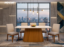 COMEDOR OLIVIA C/6 SILLAS PIETRA CARAMELO