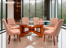 COMEDOR TUPE C/SILLAS KALEY PLUS CAPUCHINO