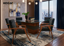 COMEDOR WYNN C/6 SILLAS PRESTON NEGRAS