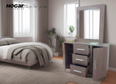 COMODA CON LUNA DE RECAMARA LORY GRIS