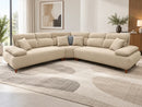SALA MODULAR EZZCA BEIGE TERCIOPELO