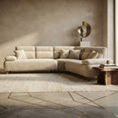 SALA MODULAR EZZCA BEIGE TERCIOPELO