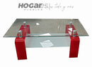 MESA DE CENTRO MODERNA CT-336 PATAS ROJAS