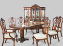 COMEDOR MANCHESTER CON VITRINA,6 SILLAS Y 2 SILLONES